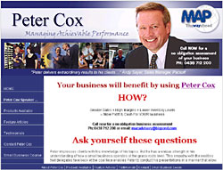 Peter Cox Speaker and Financial Trainer / Coach