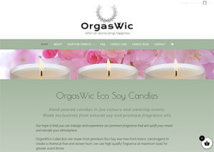 Orgaswic soy candles