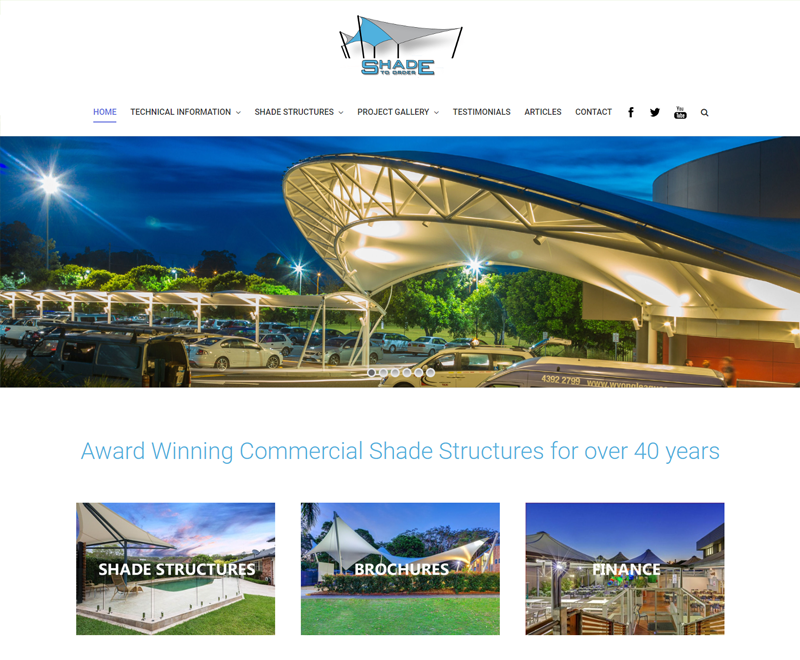 Shade Sails Website Newcastle